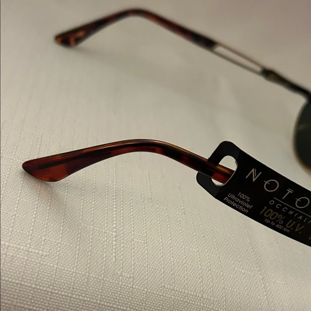 Vintage Notorio N121 Stylish Gold/Tortoiseshell Sunglasses - Picture 5 of 6